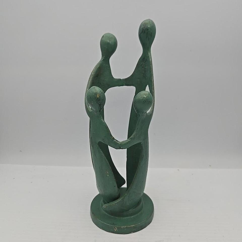 Abstract Modern Cast Bronze Statue B5d0