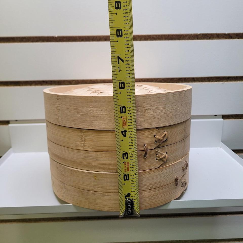 8 Bamboo Steamer Basket 2 7689 6