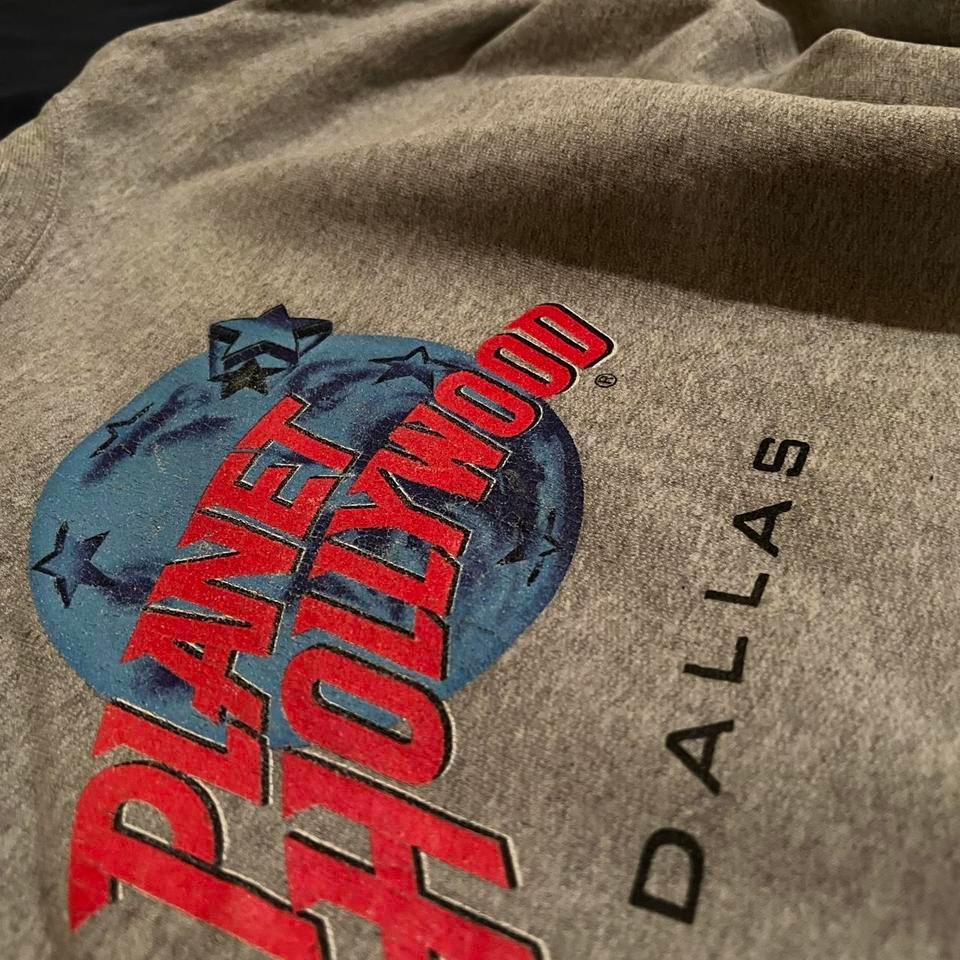 Grey Planet Hollywood Dallas Crewneck 2