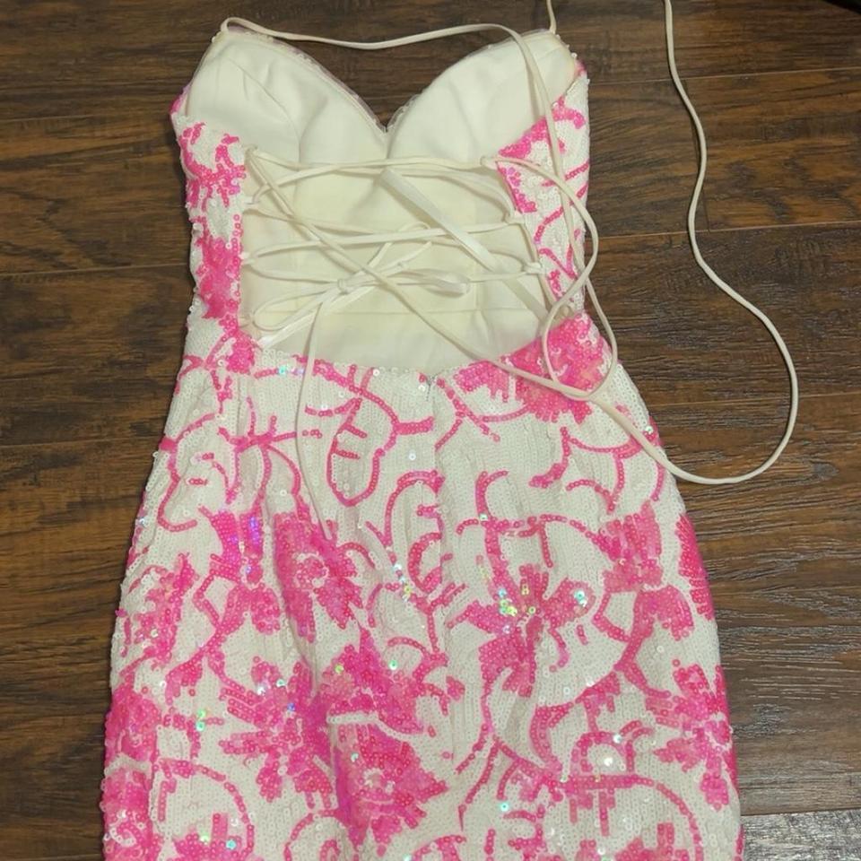 Pink And White Sequence Hoco 1aed 4