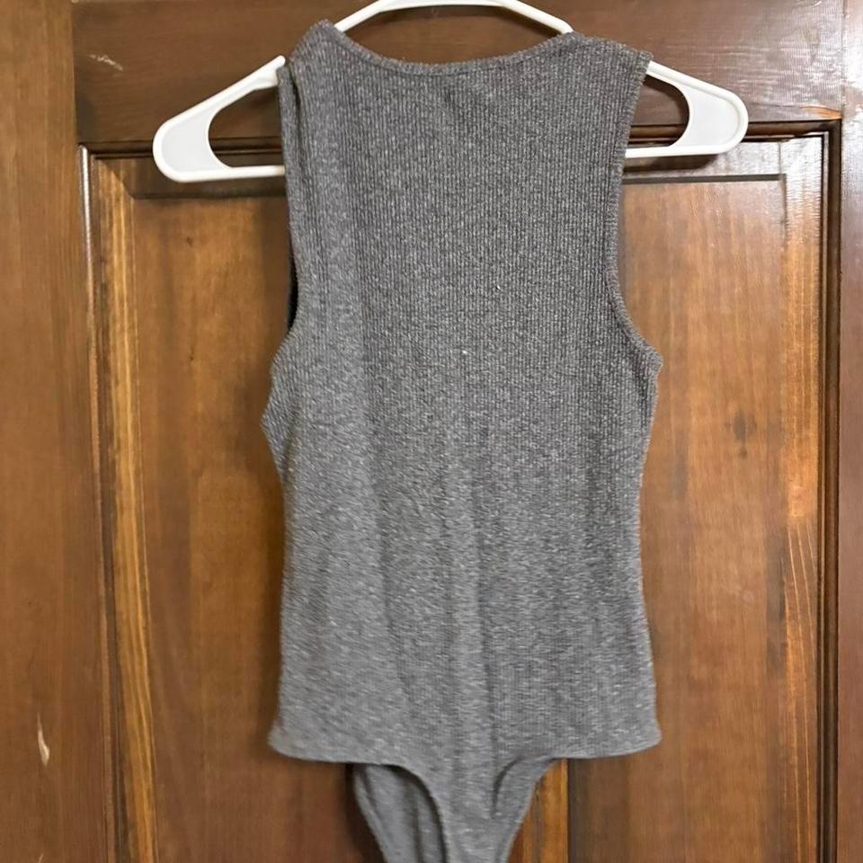 American Eagle Grey Bodysuit Bodysuit 8209 2