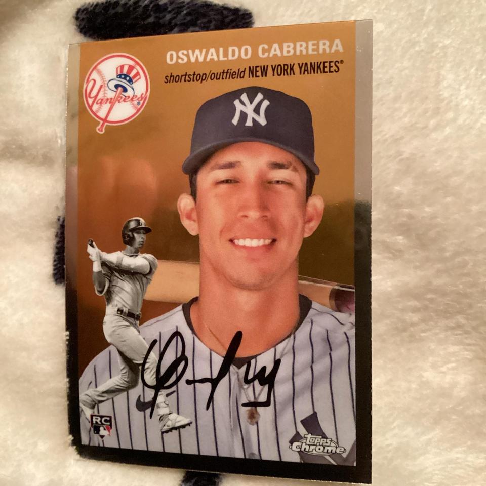 Oswaldo Cabrera Autographed Baseball Card 4897