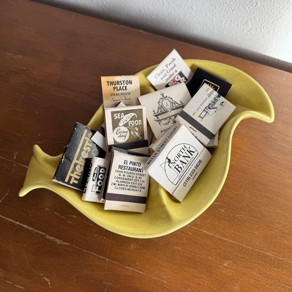 Vintage Matchbook Collection In Yellow 8ca3