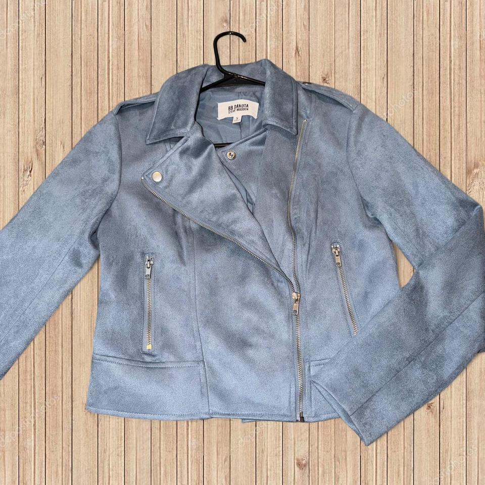 Steve Madden Blue Suede Jacket 9f71