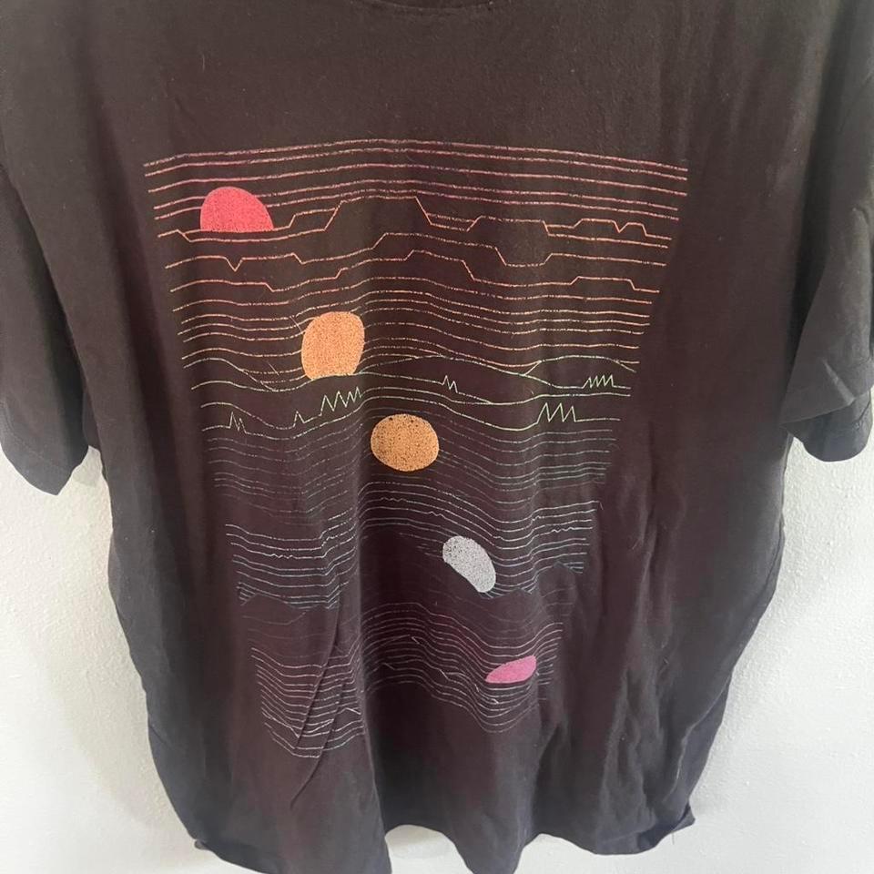 Black Graphic Tee With Abstract 0c9f
