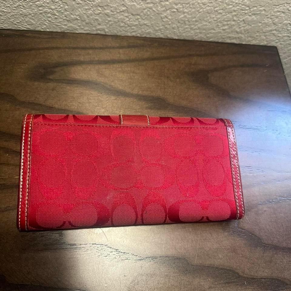Coach Red Signature Vintage Continental Db32 2