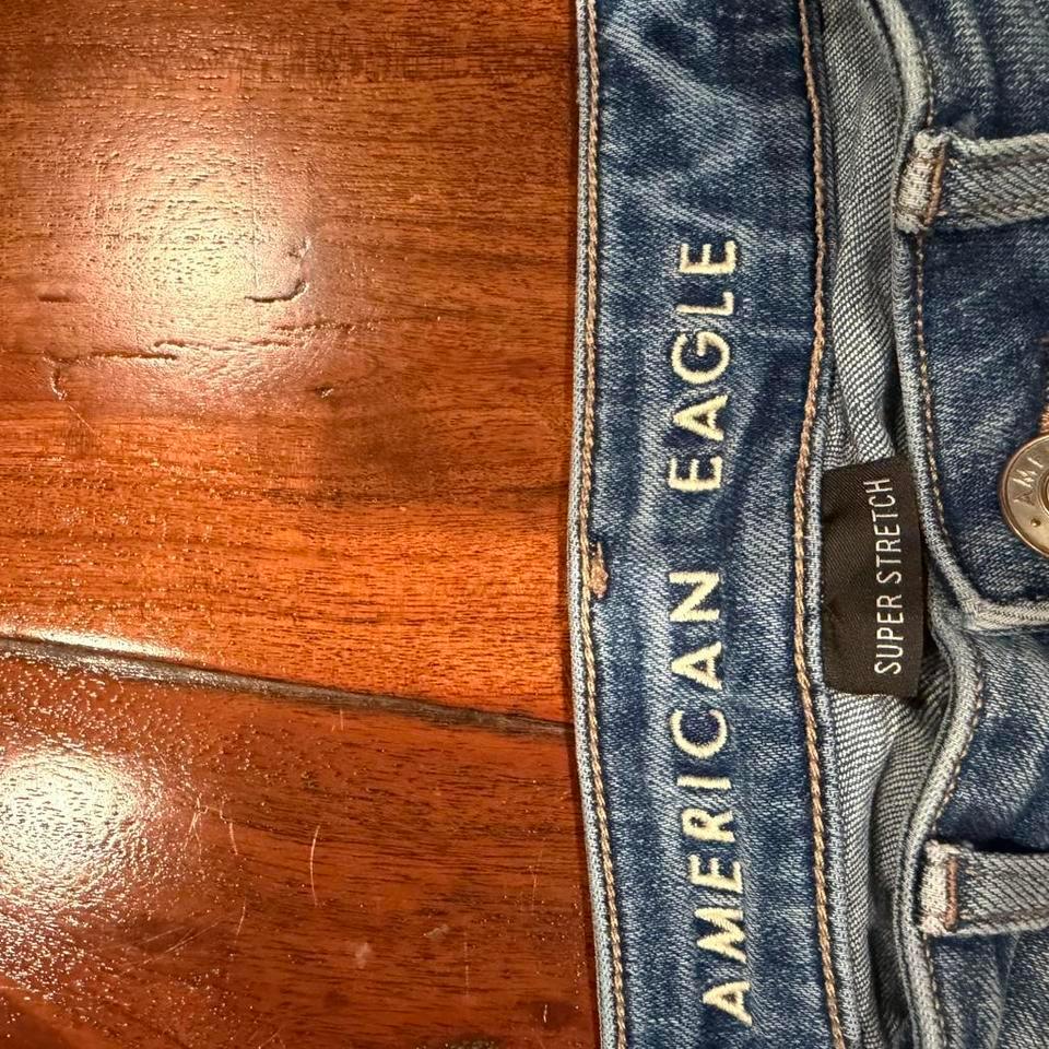 American Eagle Blue Distressed Jeans D196 2