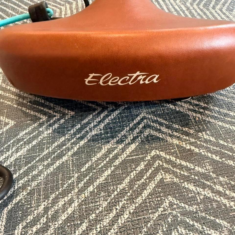 Electra Brown Leather Bike Seat C76a 4