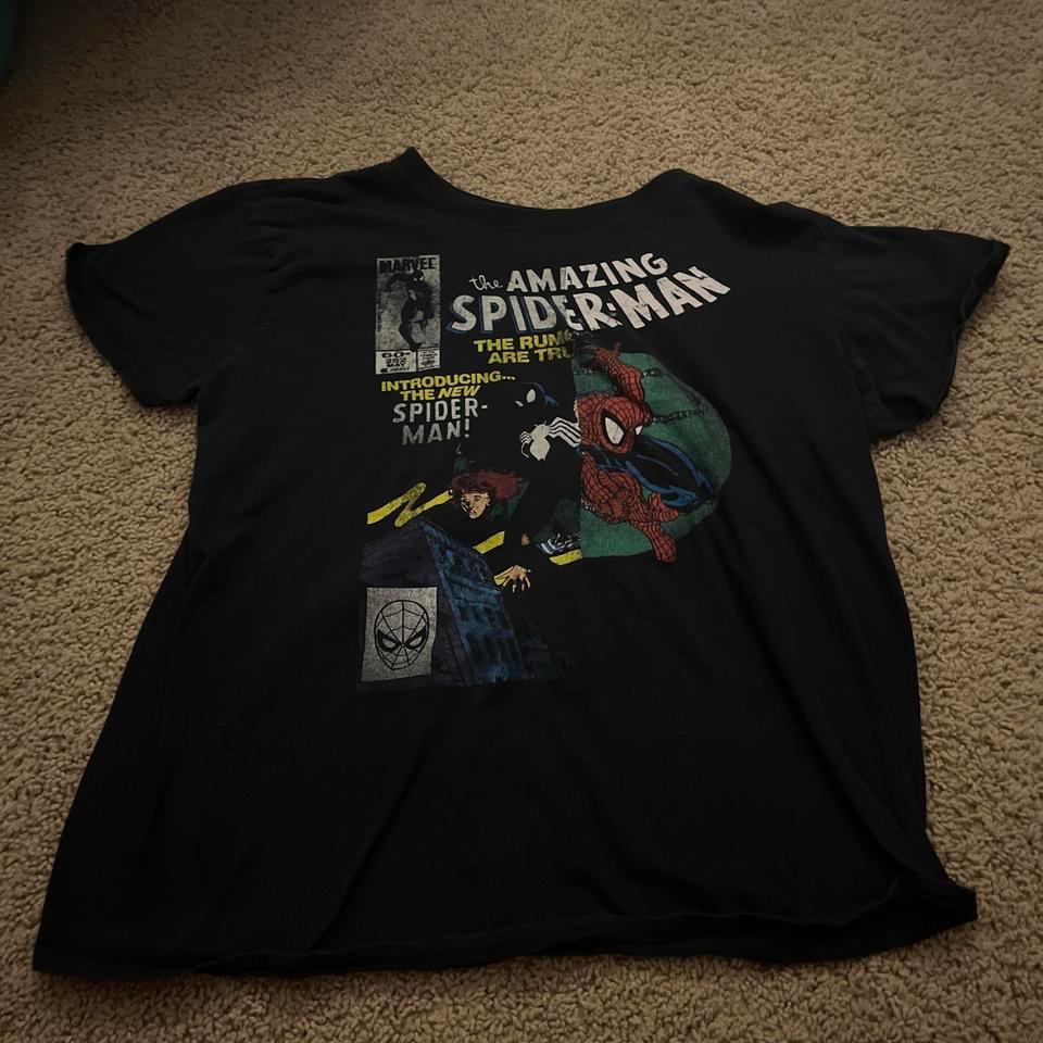 Black Spider Man Comic Book Tee 4c55