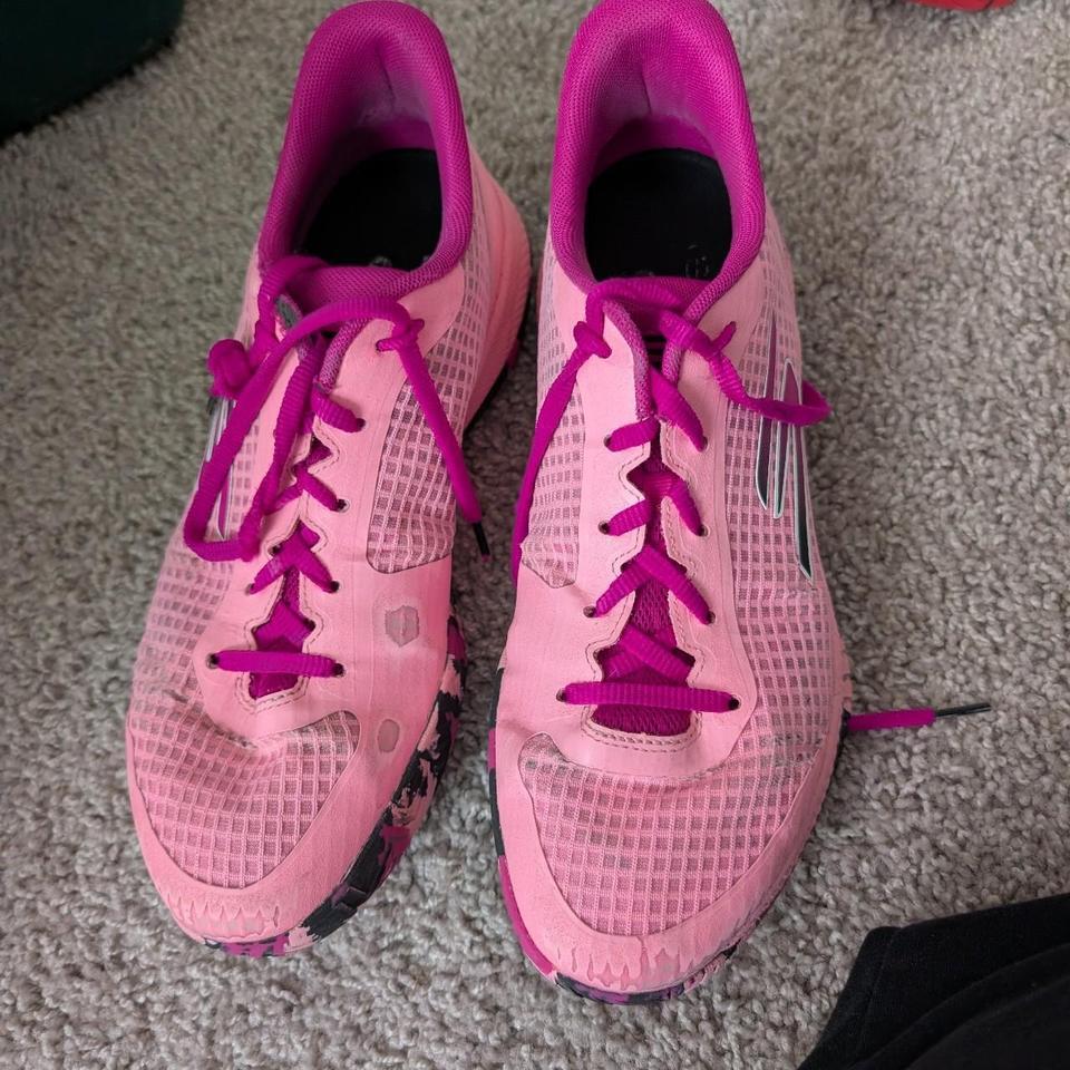 Mens Asics Pink Pickleball Shoes E41b