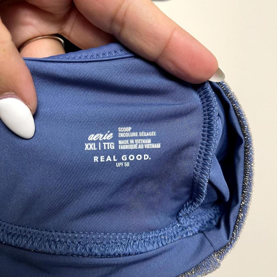 Nwt Aerie Blue Gold Sparkle 6c8c 2