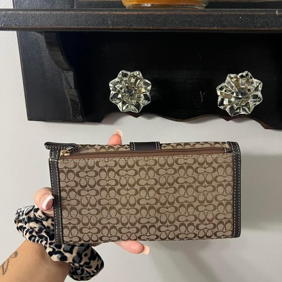 Coach Brown Wallet With Gold Ce7a 4