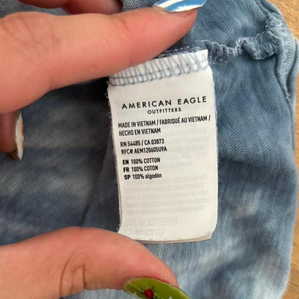 American Eagle Blue Tie Dye A655 3