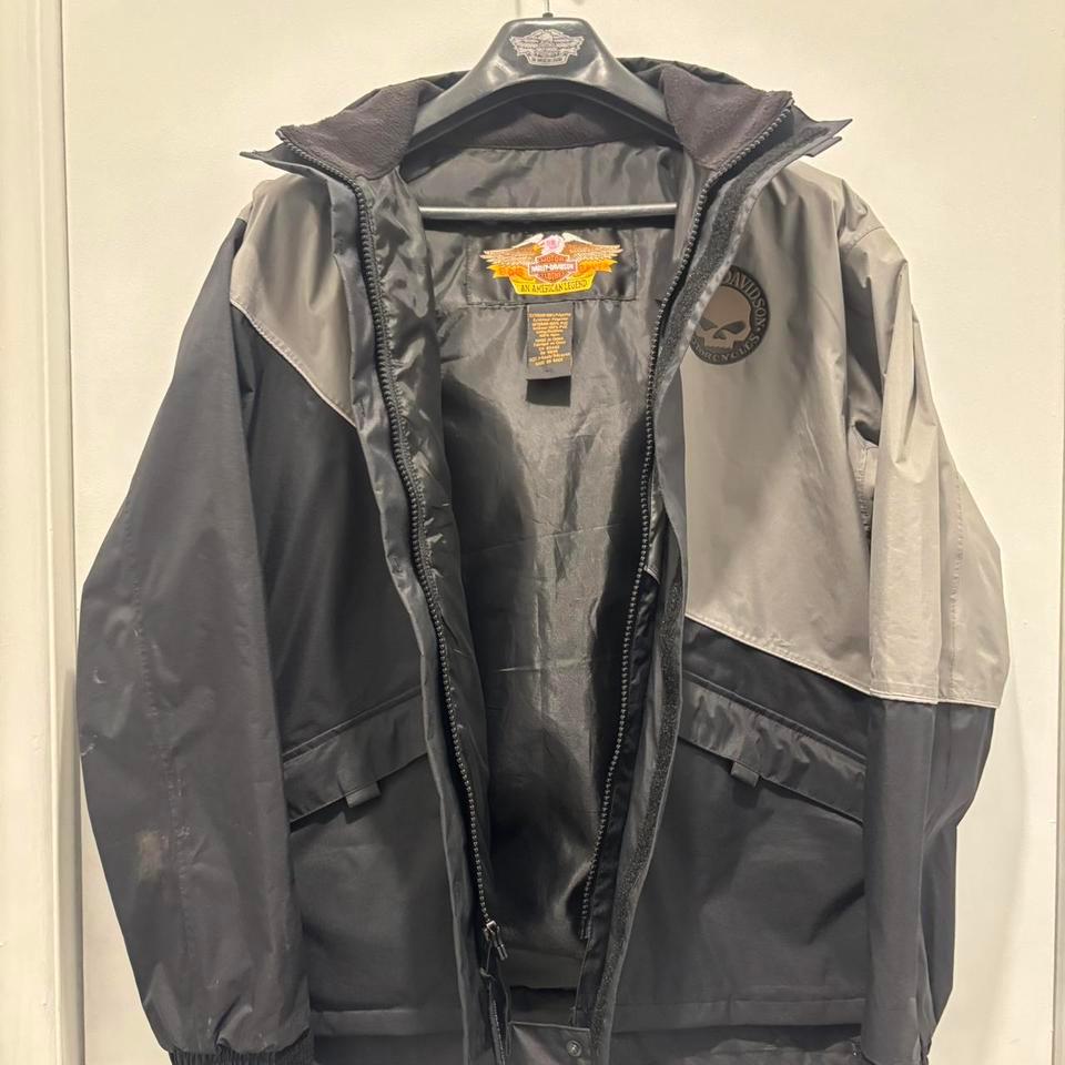 Harley Davidson Waterproof Rain Slicker Windbreaker 170c 2