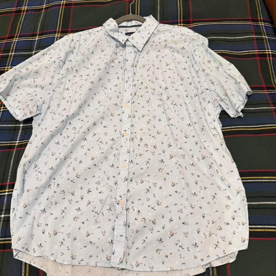 Jack Maverick Blue Floral Button