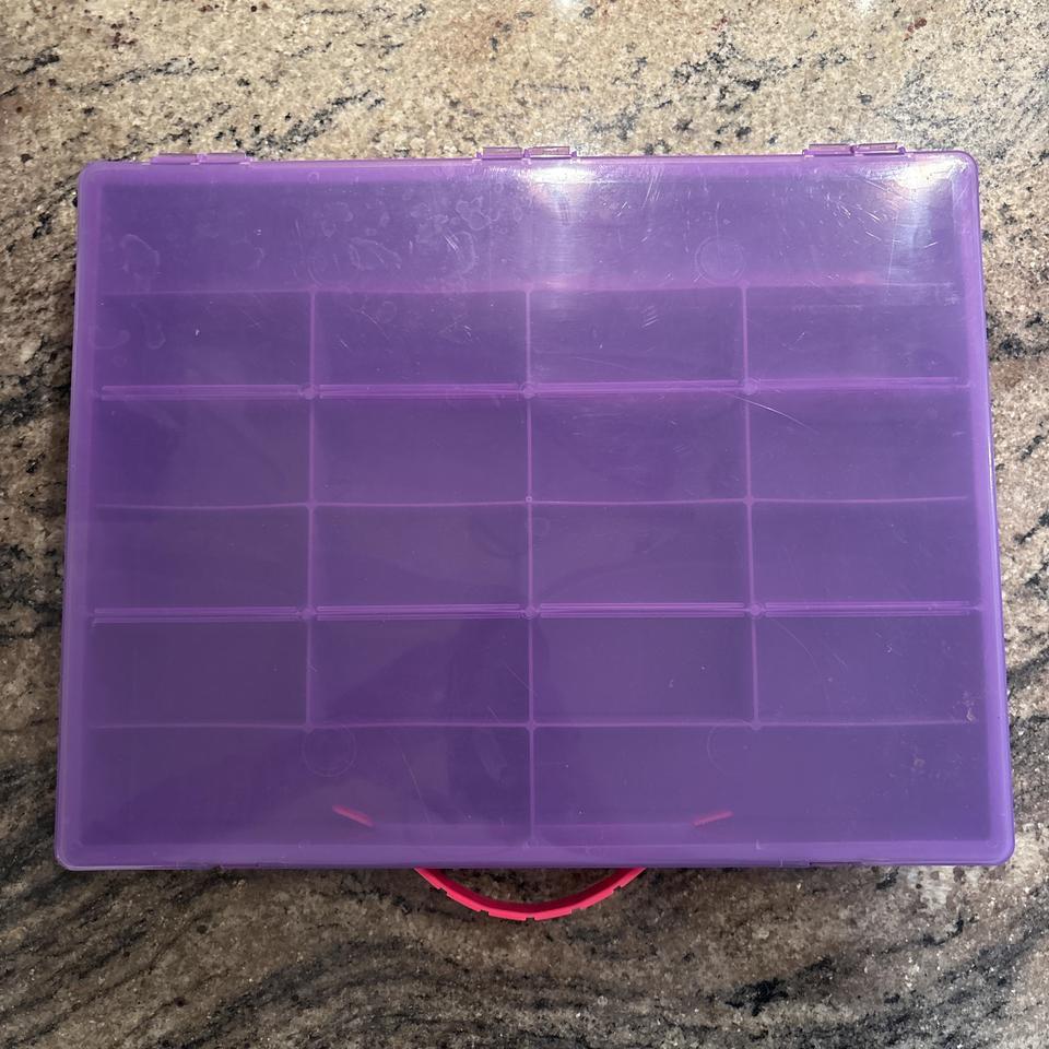 Purple Pink Plastic Storage 54be