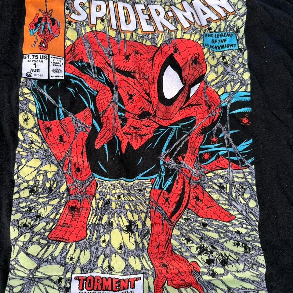 Black Spiderman Comic Book Tee Fcf1 2