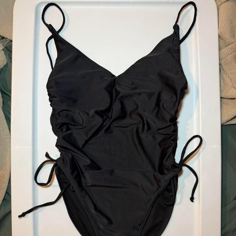 Black High Cut One Piece Deaa