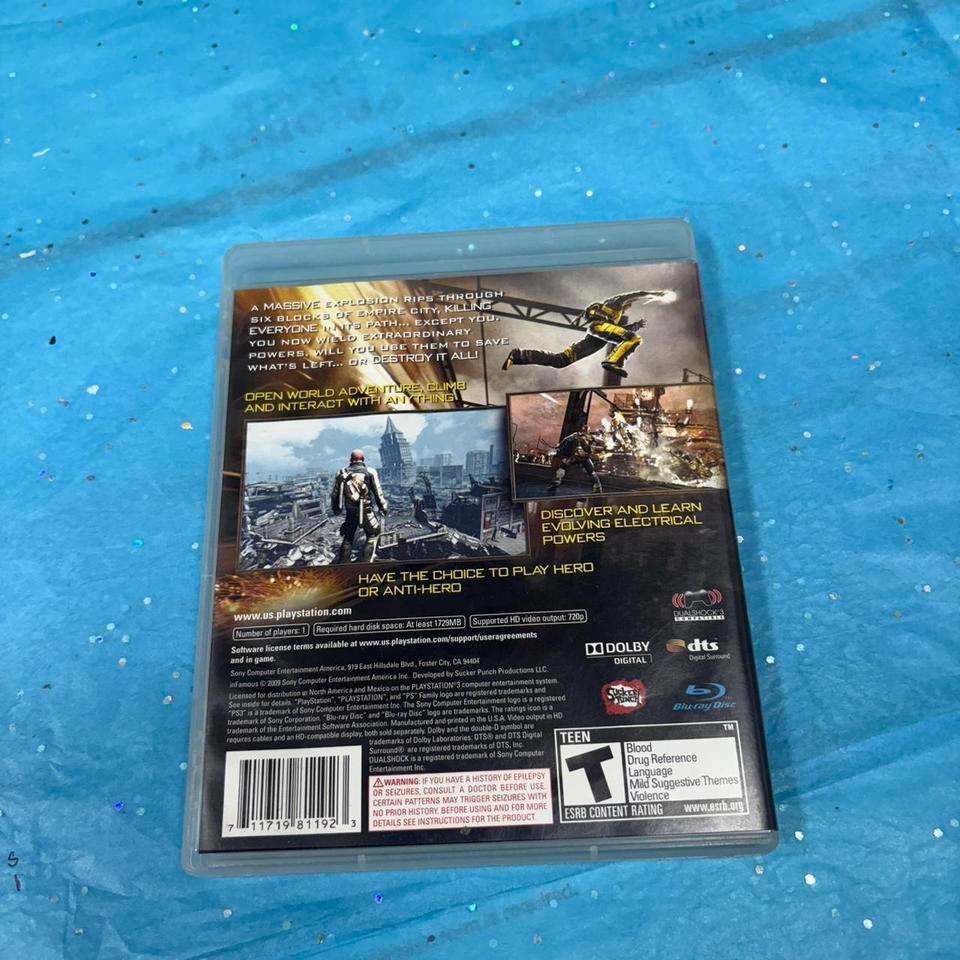 Infamous Ps3 Game With Manual 2