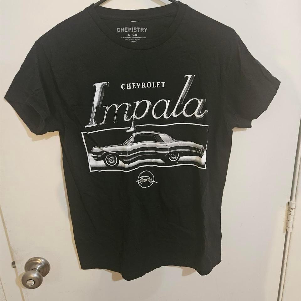 Black Chevrolet Impala Tee Classiccars