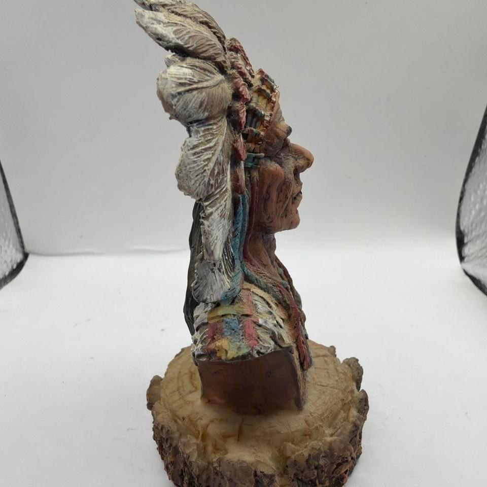 Native American Indian Chief Bust Fdcb 6