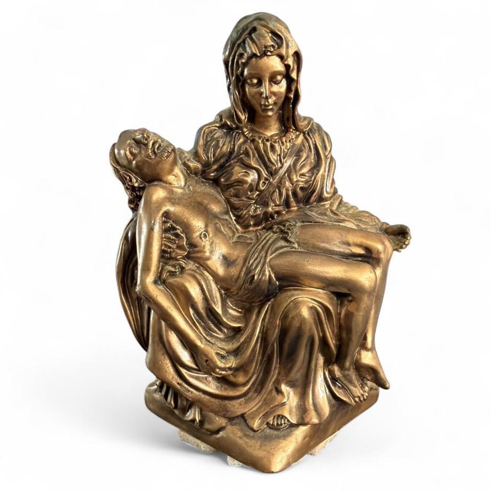 Life Symbols Pieta Bronze Statue A3c1