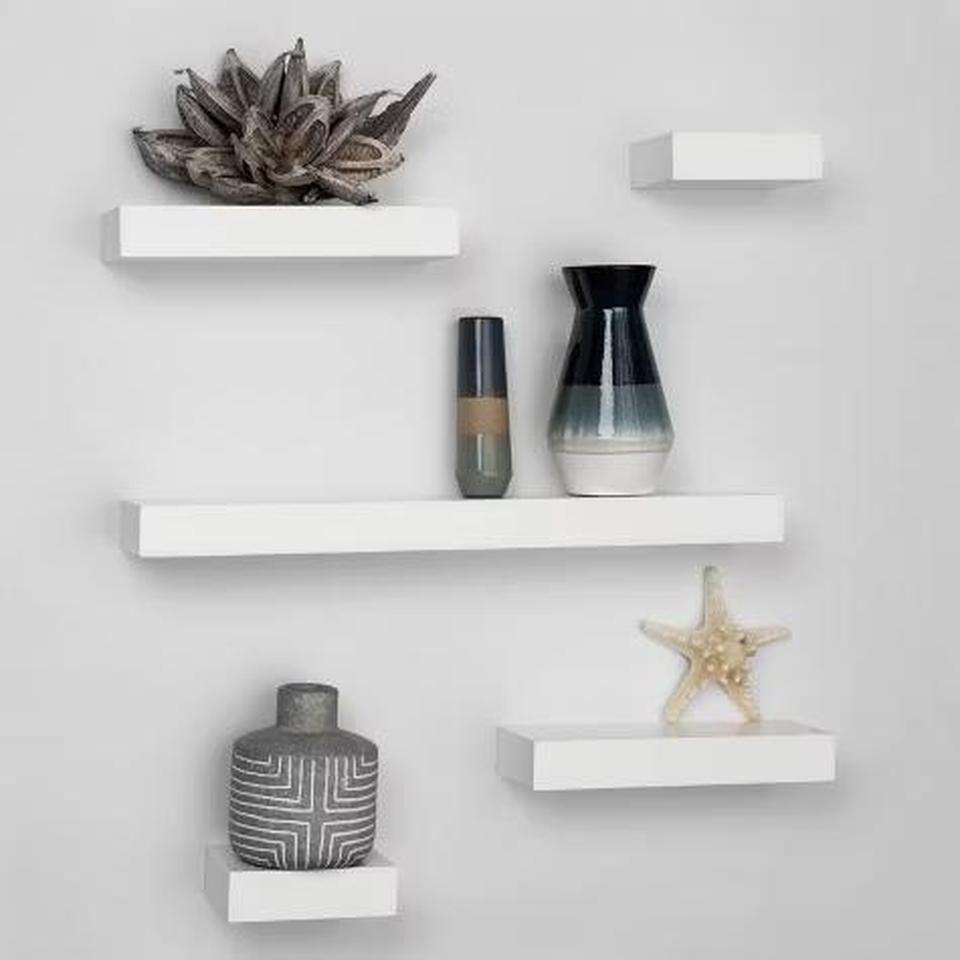 White Minimalist Shelf Set Of C0a8