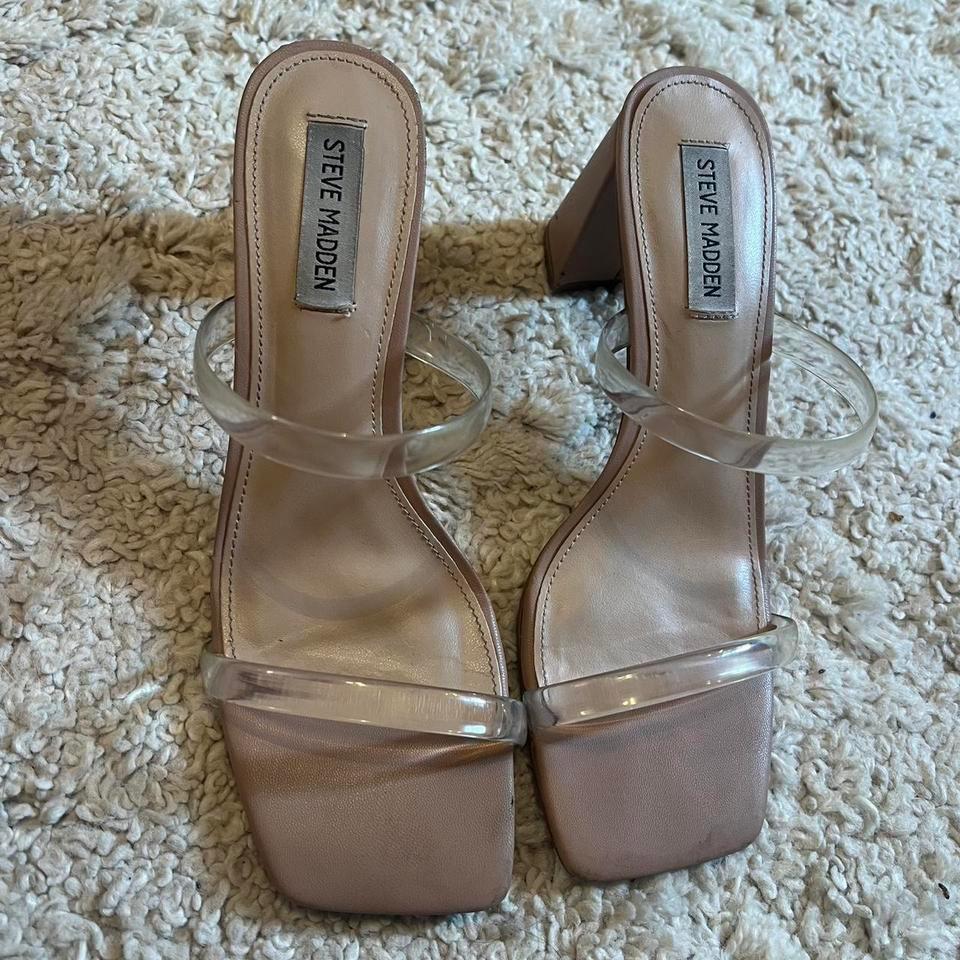 Steve Madden Clear Heeled Sandals 769c 2