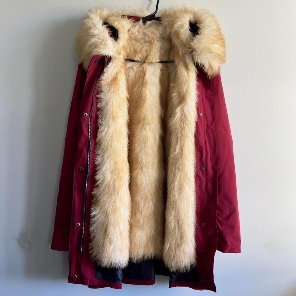 Detachable Real Fox Fur Lined 4