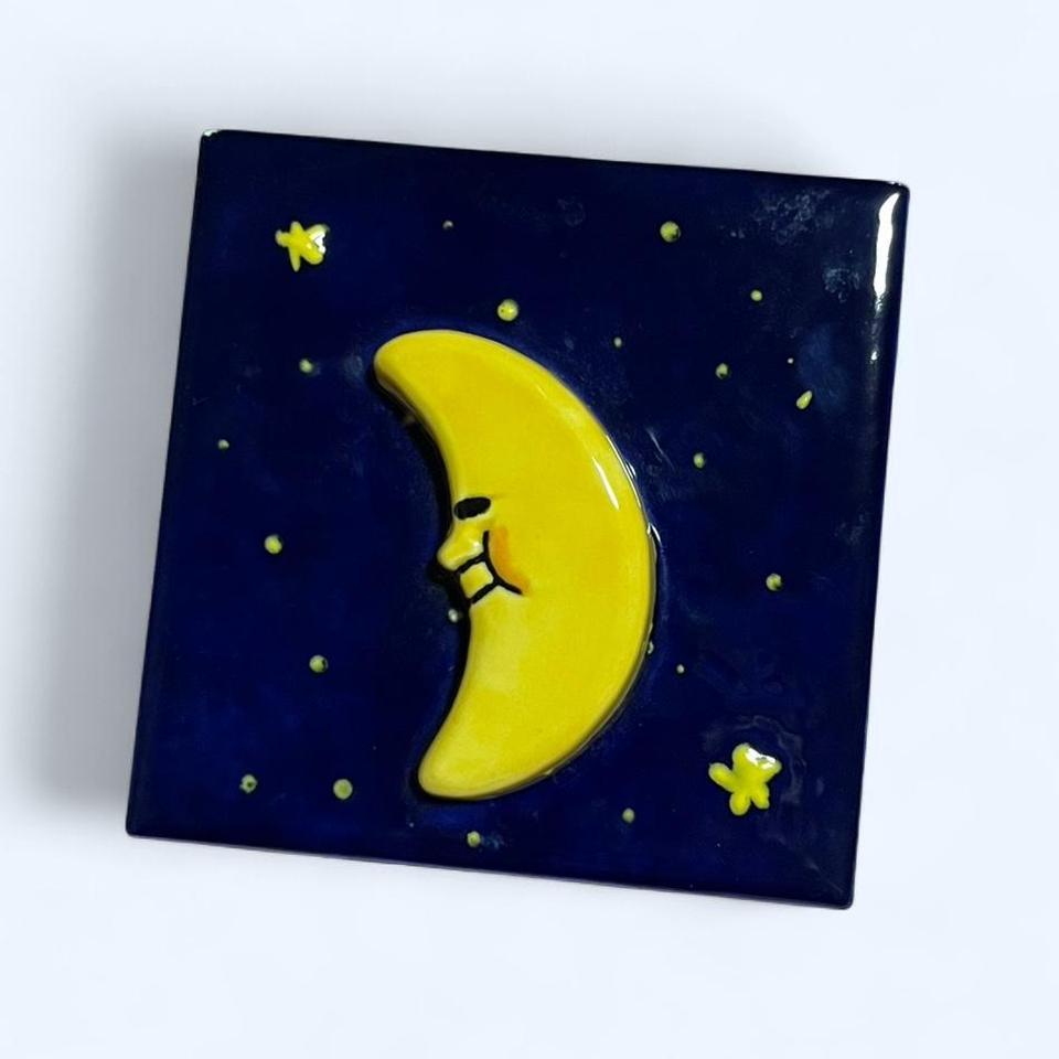 Yellow Moon Ceramic Tile With 5a43