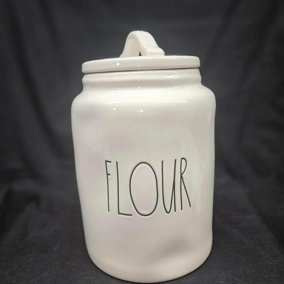 Rae Dunn White Flour Canister 77ae 6