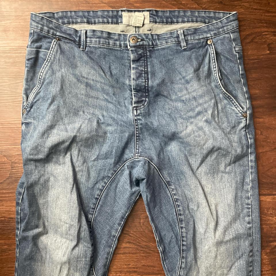 Blue Denim Biker Jeans Bikerstyle 85e0
