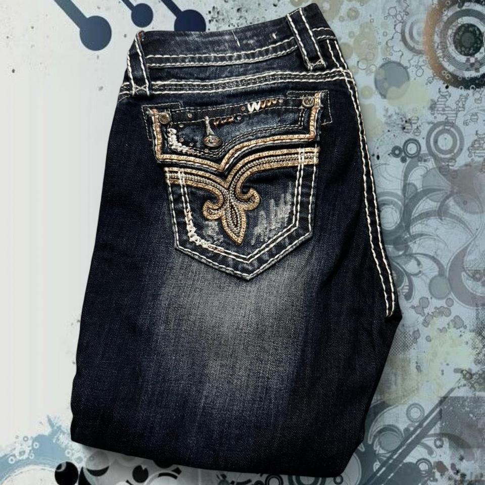 Rock Revival Dark Wash Low 5c95