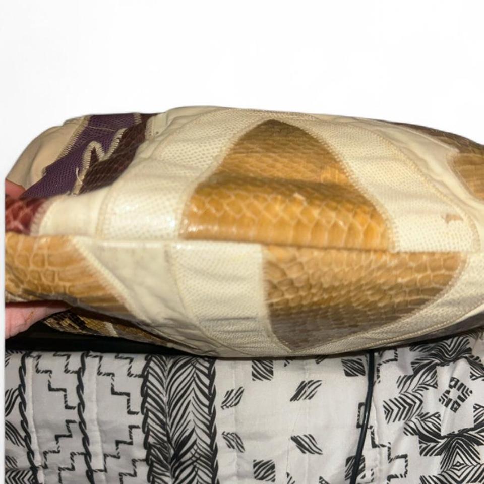Multicoloured Snakeskin Print Leather Bag 3eb2 4