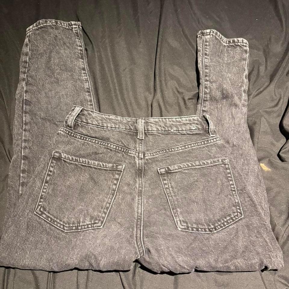 Grey Straight Leg Mom Jeans 2ddb