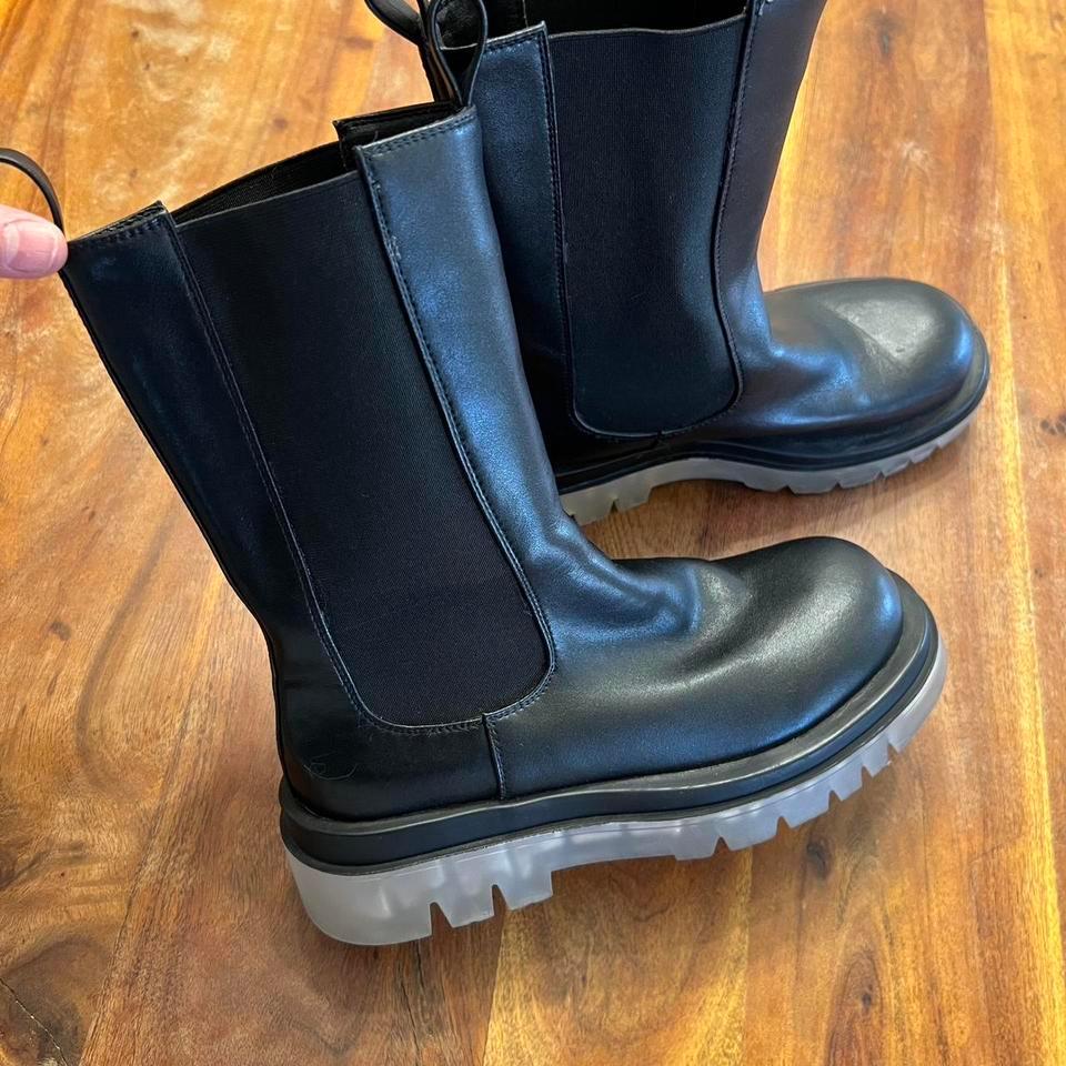 Black Feaux Leather Chelsea Boots 96f4