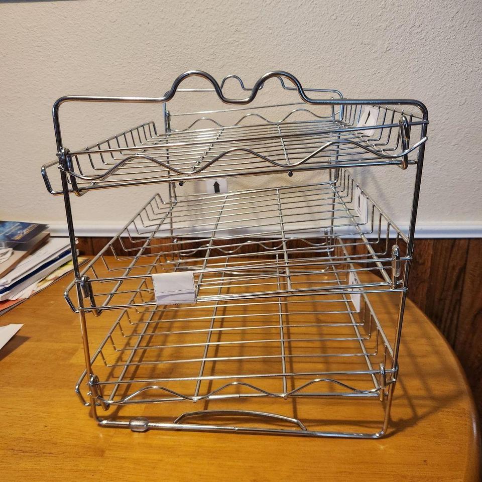 3 Tier Chrome Wire Rack Adjustable Dbbf 3