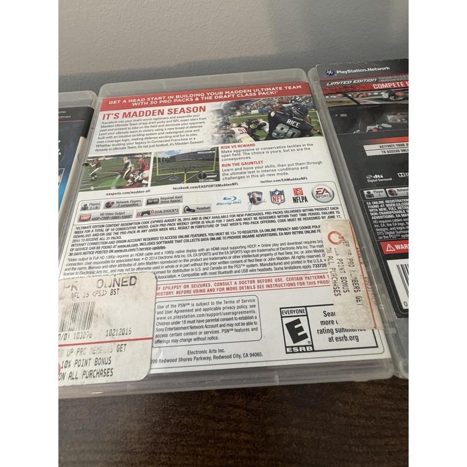 Ps3 3 Game Lot Madden 48d9 7