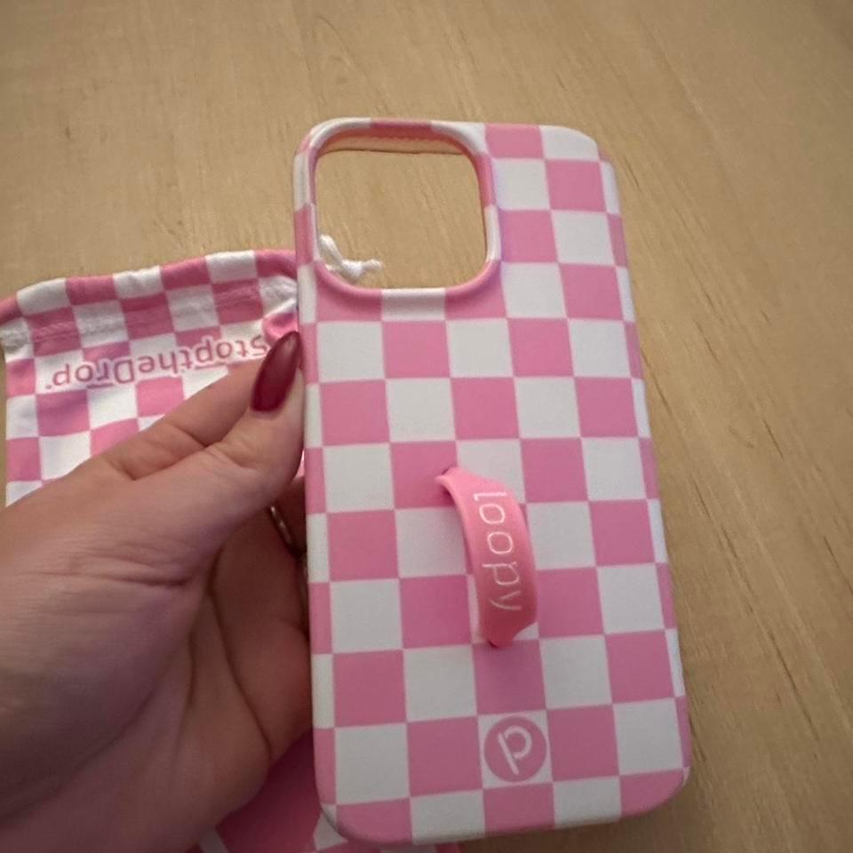 Loopy Pink Checkered Iphone 14pro Db8b 4