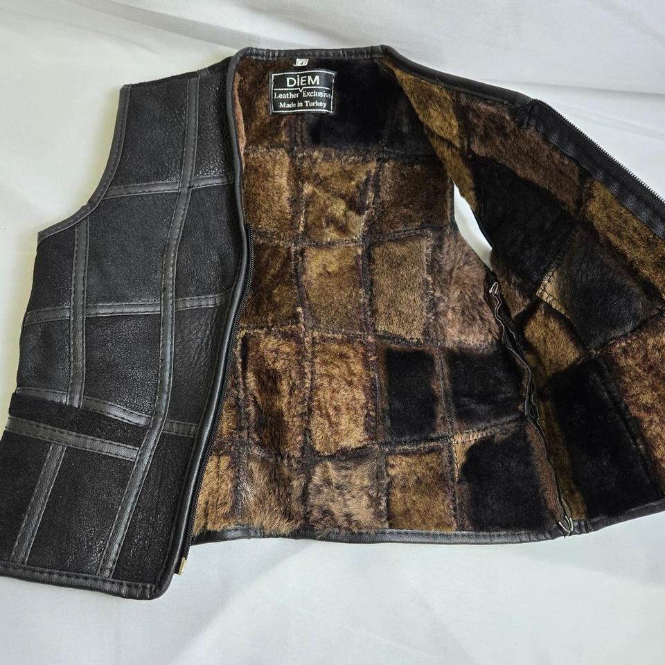 Diem 100 Lambskin Leather Vest 47a7 7