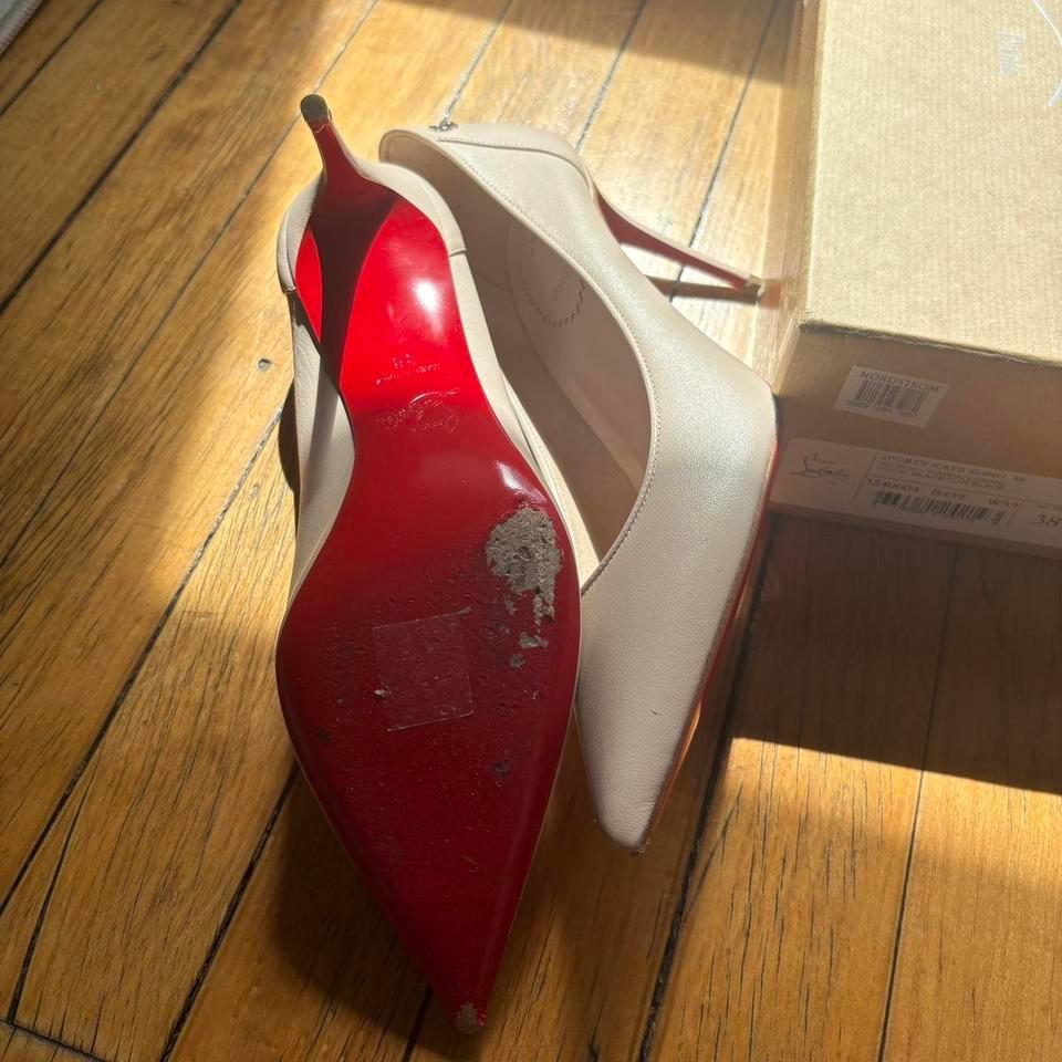 Christian Louboutin Cream Heels Size Bda6 2