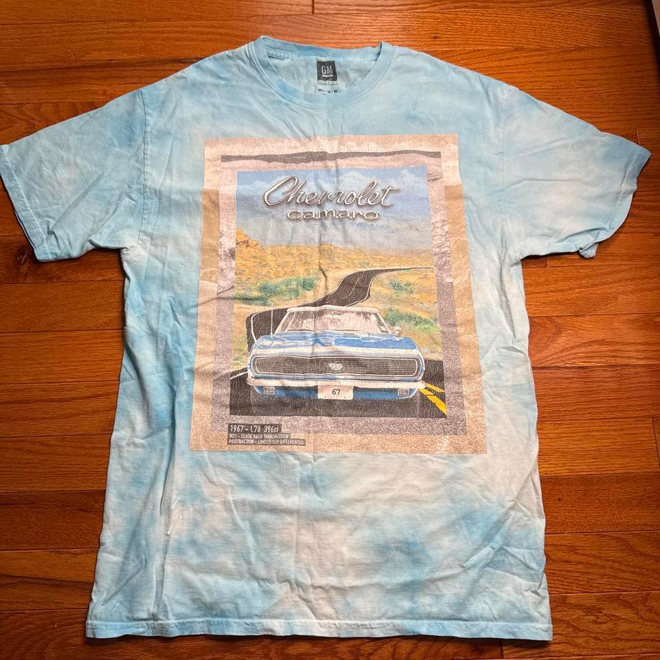 Chevrolet Camaro Blue Cotton T Shirt 6753