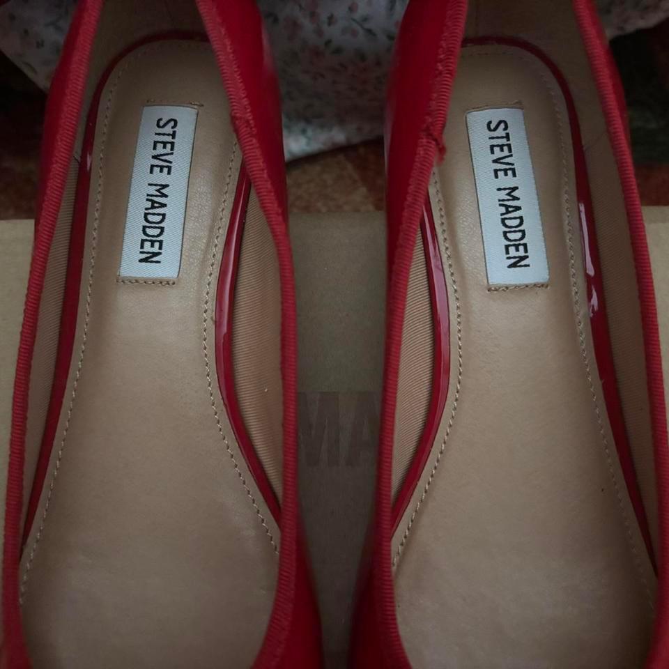 Steve Madden Red Patent Heeled 4abd 2