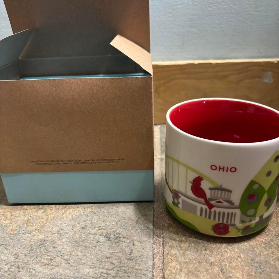 Ohio Starbucks Coffee Cup Mug Eeb4