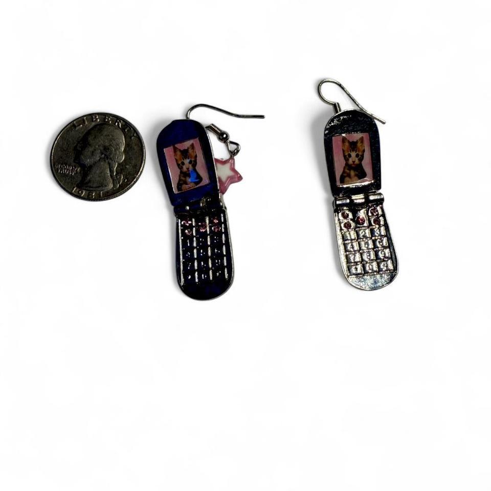 Miniature Flip Phone Earrings With D9f3 2