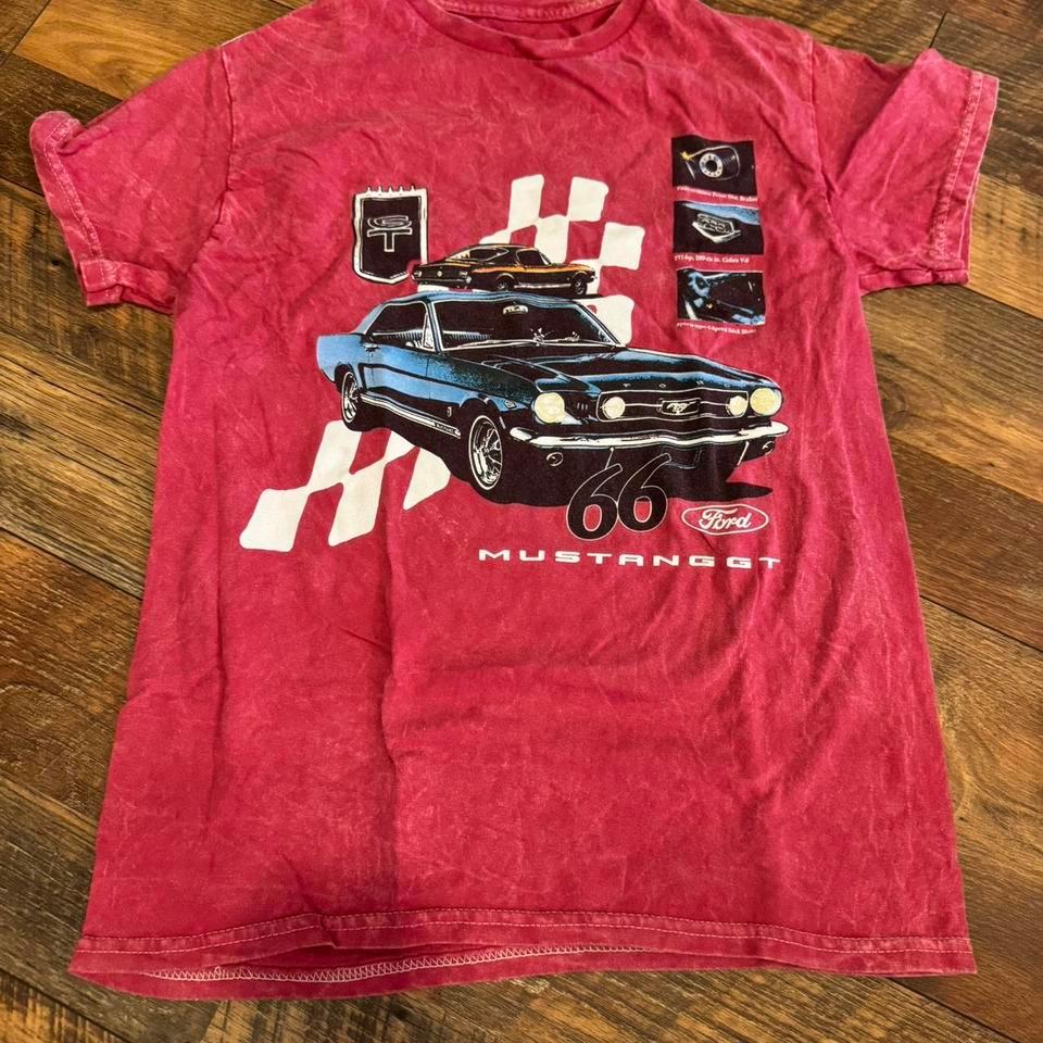 Red Ford Mustang Gt Tee C8f7