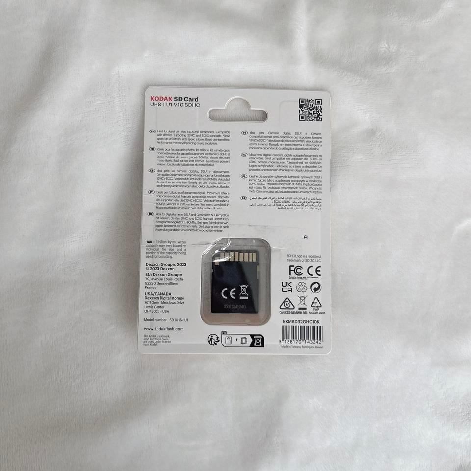 Kodak 32gb Sd Card Photography 115e 2