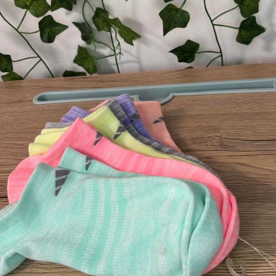 Multi Coloured Adidas Cotton Ankle Socks 2