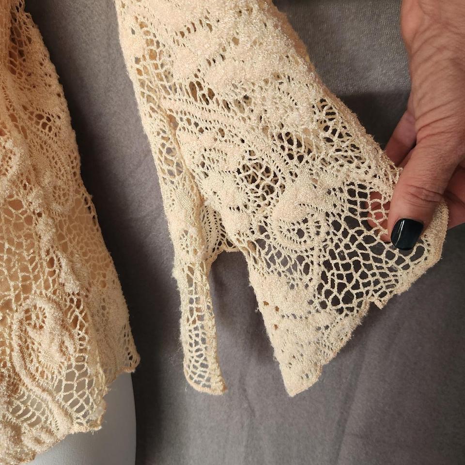 Vintage Whimsical Floral Lace Fairy 3b22 4