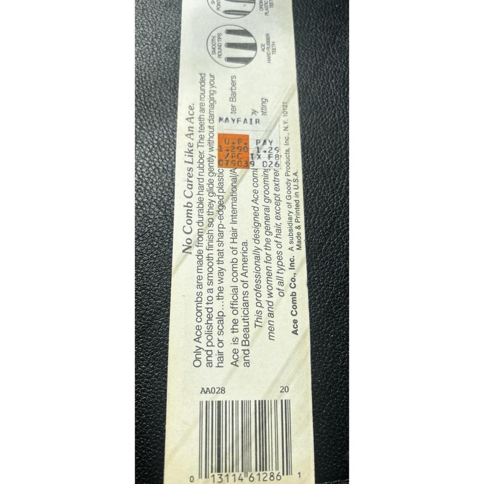 Vintage Genuine Ace Rubber Comb 4